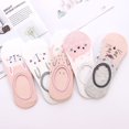 thumbnail image 3 of Dyfzdhu 5pcs Women Socks Cute Cartoon Cat Graphic No Show Socks Breathable Low Cut Socks, 3 of 9