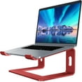 thumbnail image 1 of GFDYREE Laptop Stand, Aluminum Computer Riser, Ergonomic Laptops Elevator for Desk, Metal Holder Compatible with 10 to 15.6 Inches Notebook Computer, Red, 1 of 7