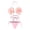 Pink, variant on 2 Pcs/Set Bikini Set 3D Rose Decor Halter Neck Lace-up Soft Quick Dry Padded Wireless Beachwear Hot Spring Bathing Suit Summer Vacation Beach Swimsuit