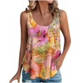 thumbnail image 1 of 2024 Haut de Mode Décontracté à Col Débardeur Imprimé pour Femmes Printemps et Été, 1 of 6