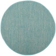 thumbnail image 2 of SAFAVIEH Montauk Zelma Braided Cotton Area Rug, Turquoise/Multi, 6' x 6' Round, 2 of 7