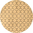 thumbnail image 1 of Ahgly Company Indoor Round Solid Brown Modern Area Rugs, 4' Round, 1 of 4