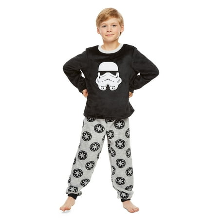 Star Wars Stormtrooper Boys Sleepwear - Fleece Kids 2-Piece Pajama Set ...