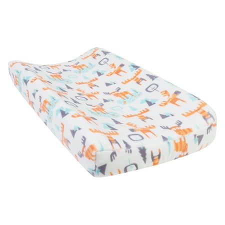 Woodland Moose Plush Changing Pad Cover