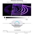 thumbnail image 2 of Neon Lights Strip Purple Silicone Flexible Dimmable LED Rope Light for DIY Neon Signs Bedroom Bar Wall Decor, 2 of 5