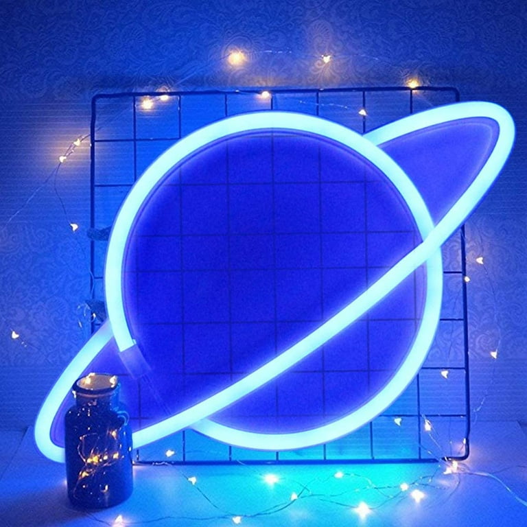 Neon blue led lights deals