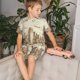 thumbnail image 4 of Balery New York Conjunto de Pijama Infantil de Manga Corta con Estampado – Ropa de Dormir de Algodón Suave-3X-Large, 4 of 6