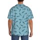 thumbnail image 3 of Balery Cute Shark Camisa Casual de Manga Corta con Botones para Hombre, Texturizada, Estilo Cubano, para Playa, Verano-Medium, 3 of 5