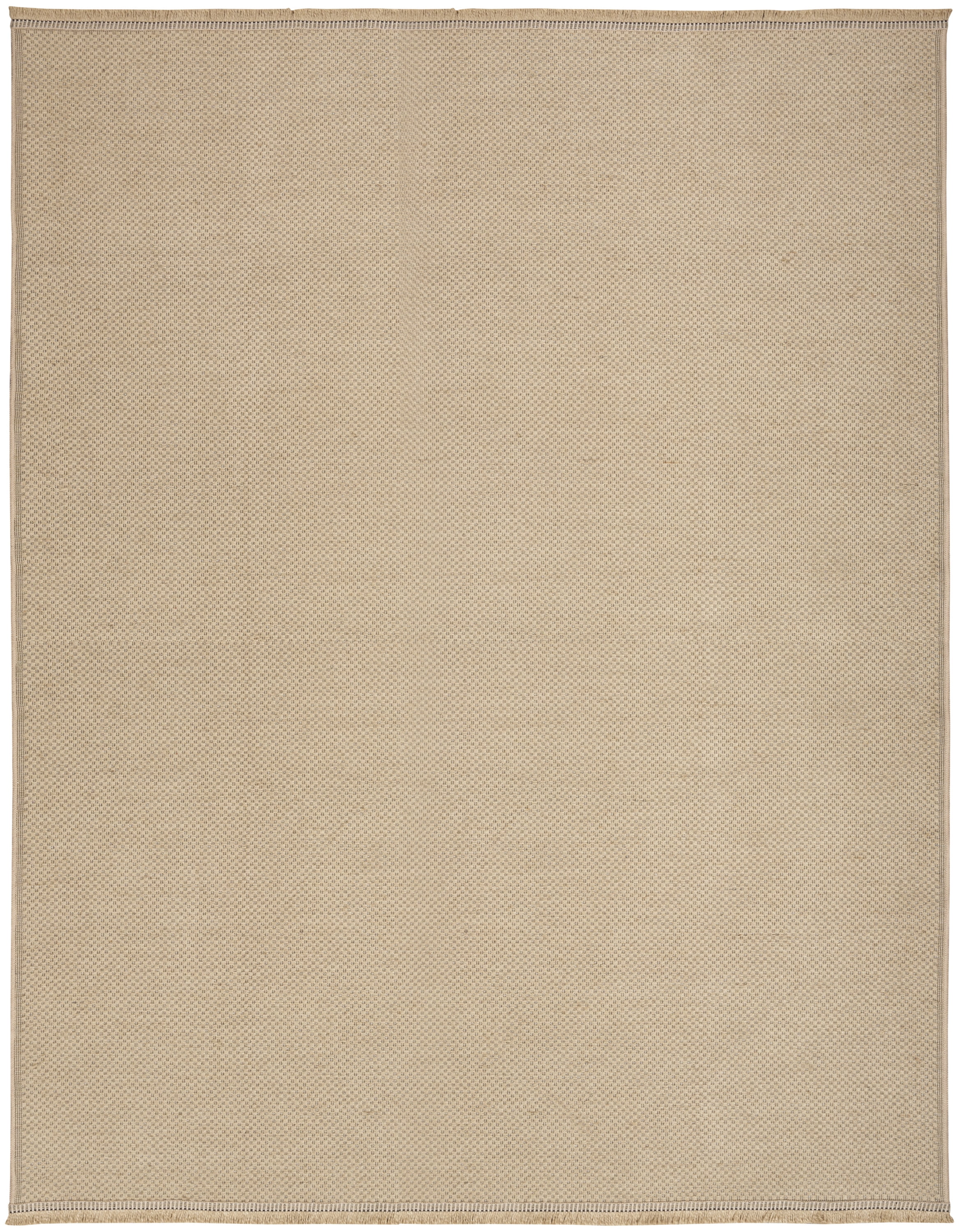 Nourison Washable Jute Solid Natural 7'10" x 9'10" Area Rug (8x10)