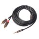 thumbnail image 1 of Cable de audio AUX de 3,5 mm a 2 RCA 1/8 a divisor 2RCA para amplificador de PC, 1 of 9