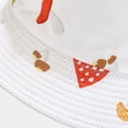 thumbnail image 4 of CoCopeanut Topi Ember Cetak Jamur Topi Bob Uniseks Dua Sisi Pakai Topi Hip Hop Gorros Topi Panama Musim Panas Pria Wanita Topi Boonie Pancing Matahari Pantai, 4 of 6