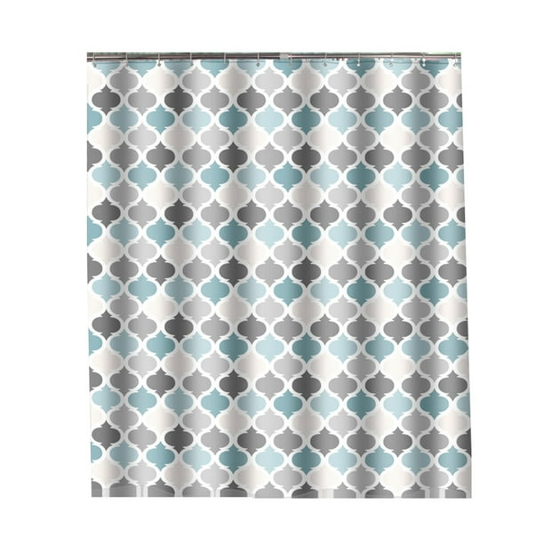 Wosthever Cómodas cortinas de ducha Experiencia de ducha con cortinas de baño de tela suave Cortinas de baño Juegos de accesorios de baño