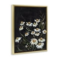 thumbnail image 4 of Stupell Industries Daisies on Black Botanical & Floral Painting Gold Floater Framed Art Print Wall Art, 17 x 21, 4 of 10