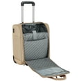 thumbnail image 4 of French Connection 16-inch Under Seater Luggage with USB Port, Toasted Almond, 4 of 8
