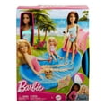 thumbnail image 7 of Barbie Doll and Pool Playset, Brunette with Pool, Slide, Towel and Drink Accessories, 7 of 7
