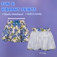 thumbnail image 4 of BIG ELEPHANT 3-Pack Toddler Girls' Pull-On Skirts - A-Line Style with Elephant Print, Ruffle Hem, and Stretch Waist (Sizes S-XL), 4 of 7