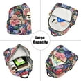 thumbnail image 5 of FORMRS Mini Backpack Purse for Women Quilted Travel Daypack Casual Shoulder Bag, Vibrant Pink Floral Pattern, 5 of 7