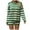 Green, variant on Womens 2 Piece Sweatsuits Fall Winter Fashion Knitwear Stripe Crewneck Sweater with Shorts Comfy Loose Casual Outfits womens short sets 2 piece outfits vacation