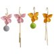 thumbnail image 4 of Jumpingount Pendientes largos de borla, colgante de bola de flores, aniversario de boda asimétrico, joyería delicada, regalos para niñas y Ropa, zapatos y accesorios Miscelánea, 4 of 6