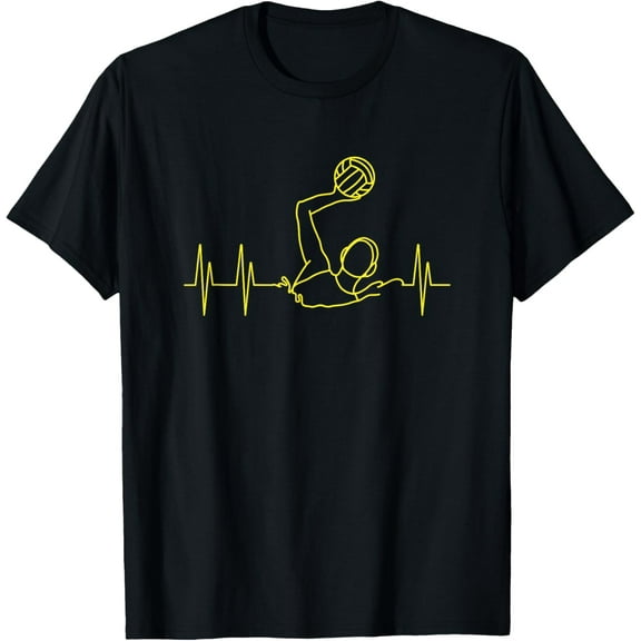 men and women can wear,Heartbeat Water Polo T-Shirt