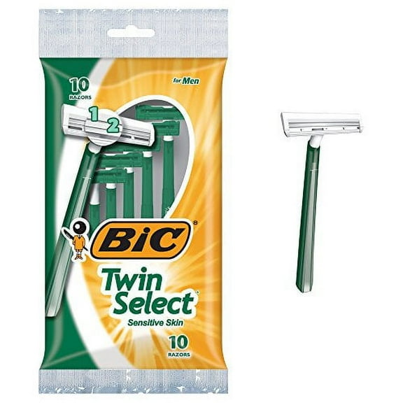 BIC Twin Select Men's Disposable Razor, 10 Count (Pack of 3)