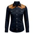 thumbnail image 6 of Western Cowboy Shirts for Men Long Sleeve Casual Collared Button Down Dress Shirt Mens Country Shirts, 6 of 6