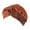 Brown, variant on Women's Fashionable Solid Color Striped Bow Headscarf Ladies Hat Big