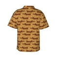 thumbnail image 3 of Picia Dachshund Dog Puppy Gentle Cotton Regular Fit Short Sleeve Casual Hawaiian Shirt for Men-Medium, 3 of 9