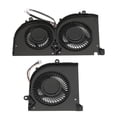 thumbnail image 4 of Ventilador de CPU y GPU de repuesto para MSI GS75 P75 MS 17G1 MS 17G2 BS5005HS U3I BS5005HS U3J Ventilador de refrigeración para computadora portátil de 4 pines y 5 V CC, 0,5 A, 4 of 12