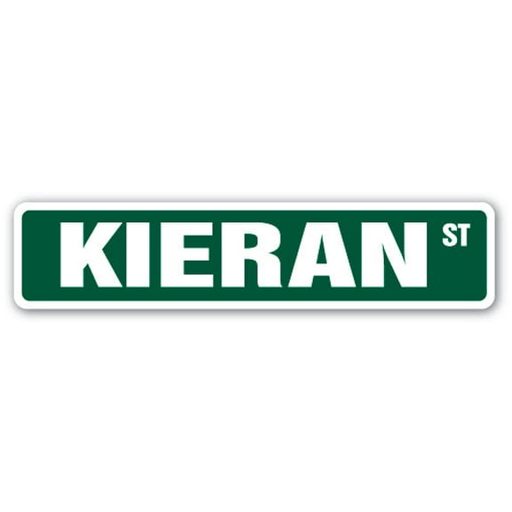 KIERAN Street Sign Childrens Name Room Sign | Indoor/Outdoor |  30" Wide
