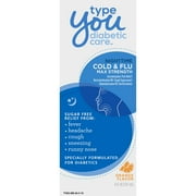 Type You Nighttime Liquid Cold & Flu Medicine, Maximum Strength, Orange Flavored, 8 Ounce