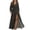 *2-Black, variant on Women's Floral Print V-Neck Boho Maxi Dress,Ladies Short Sleeve Vintage High Waist Flowy Dress,Renaissance Festival Casual Party Wear for Women,Beige,S-5XL