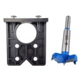 thumbnail image 3 of Kit de plantilla para bisagra oculta de 35 mm, plantilla para fresadora de agujeros de bisagra, carpintería para instalación de puertas de muebles, Negro, 3 of 8