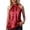 C-Red113, variant on DHFJKG Womens Summer Sleeveless Tank Top Metallic Halter High Neck Loose Fit Blouse Daily Wear Solid Color Soft Versatile Tops