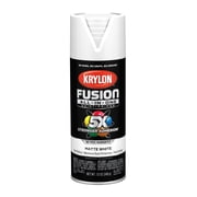 Krylon K02764007 Fusion All-In-One, Matte, White, 12 oz, Spray Paint, Multi-Surface, (1 Piece, 1 Pack)