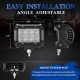 thumbnail image 5 of BUNKER INDUST 8Pcs 18W LED Light Pods 4 Inch Flood Beam Cube Work Lights Off Road Driving LED bars for Trucks Tractor UTV ATV Marine Golf Cart, 5 of 7