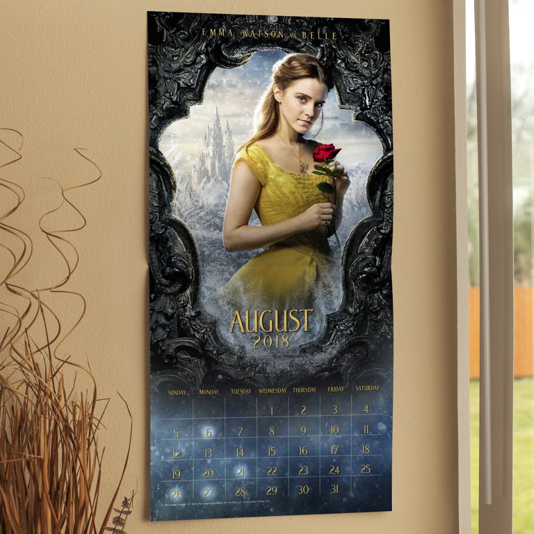 2018 Day Dream Beauty and The Beast Wall Calendar - Walmart.com
