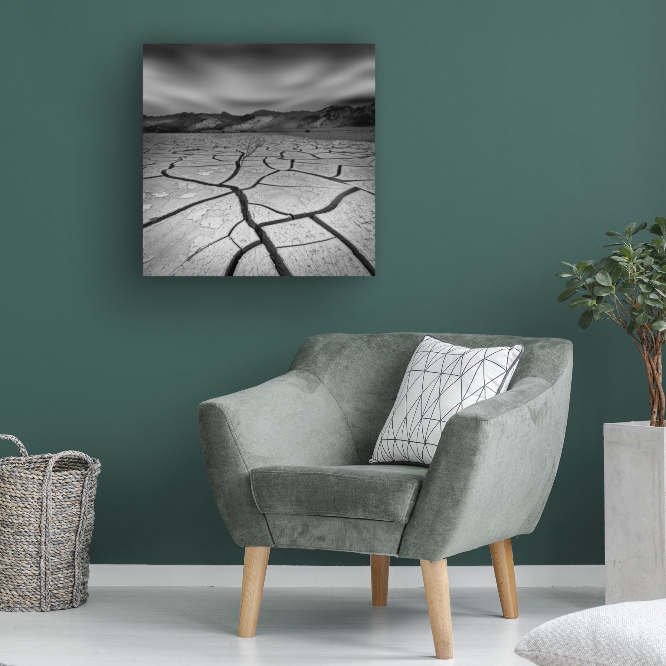 Canvas Wall Art - Yi Fan 'Desperate' Wall Art for Living Room, Bedroom, or Office Décor by Trademark Fine Art - 14 x 14 Inches