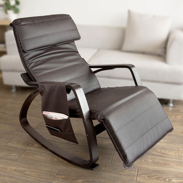 Haotian Comfortable Relax Rocking Chair with Foot Rest Design, Lounge