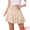 Beige, variant on DARING DIVA Women's Smocked Waist Tiered Casual Beach Flowy Skort Small Beige