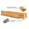 thumbnail image 4 of Divisores de cajón de bambú 4xExpandable, separadores de organizador de utensilios ajustables 56cm Sunnimix divisor de cajón ajustable, 4 of 8