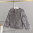 thumbnail image 2 of Dakiuu Girls Textured Jacket Cropped Open Front Long Sleeve, 2 of 5