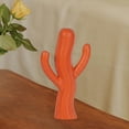thumbnail image 1 of Figura de planta para decoración del hogar, centro de mesa, escultura artesanal, estatua de planta para estante, sala de estar, mesa de centro, regalo Naranja, 1 of 8