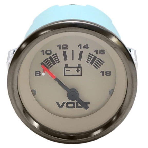 Telflex Boat Volt Gauge 780649PDFB | 8-18V Sahara 2 Inch
