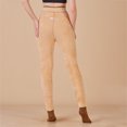 thumbnail image 5 of mgoYE Women Fleece Lined Leggings High Waist Pantyhose Thick Warm Tights for Women(Brown,M), 5 of 6