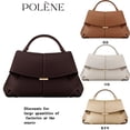 thumbnail image 3 of Smile Bag: Bolso bandolera plisado sofisticado en color camel + caja de regalo, 3 of 3
