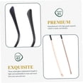 thumbnail image 2 of 1 pair of replacement eyeglass temples, metal, insertable, sturdy and comfortable for sunglasses and prescription glasses, rose gold for daily use., 2 of 5