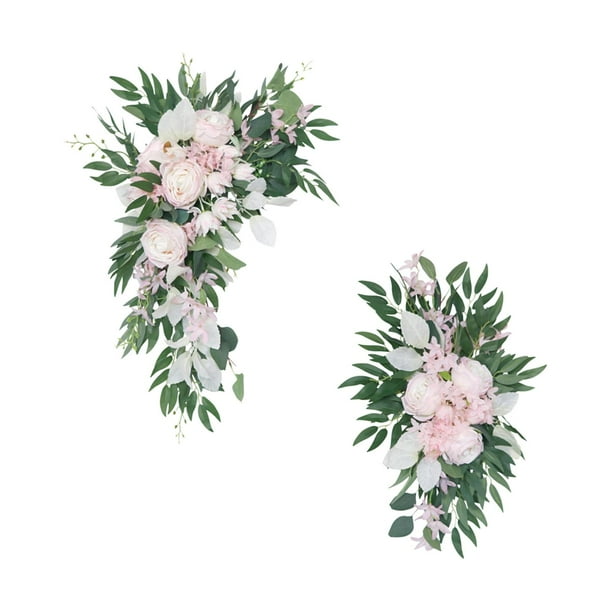 Guirnalda de flores Zulema de 2 piezas con rosas colgantes
