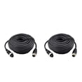 thumbnail image 1 of Cable De Extensión / Extensión De La Cámara De Respaldo Para Vehículo De 4 piezas, Impermeable, Paquete De 2 (5M / 16 Pies + 15M / 49 Pies), Negro DYNWAVEMX Cable de la cámara de visión trasera, 1 of 8