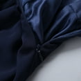 thumbnail image 5 of Alvivi Flower Girls Ruched Sleeveless Pageant Dress Wedding Party Chiffon Long Junior Bridesmaid Gown Navy Blue 6, 5 of 6
